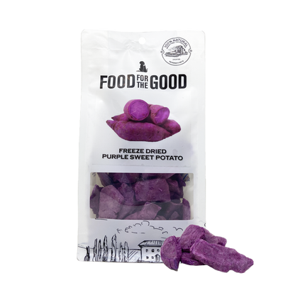 Food For The Good Freeze Dried Purple Sweet Potato Treats for Cats and Dogs 100g