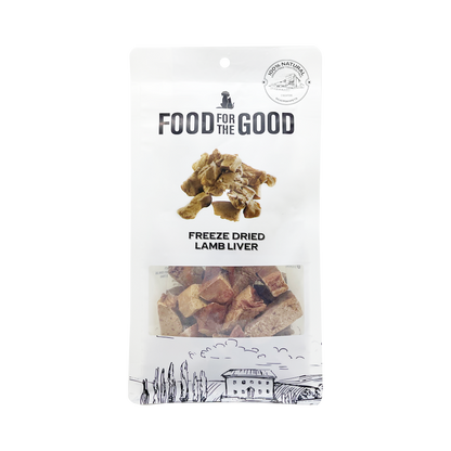 Food For The Good Freeze Dried Lamb Liver Treats for Cats and Dogs 70g