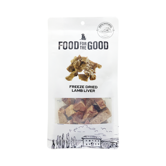 Food For The Good Freeze Dried Lamb Liver Treats for Cats and Dogs 70g