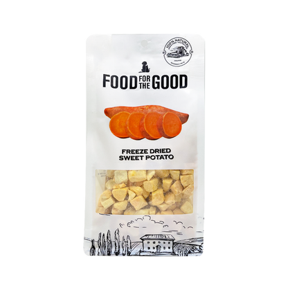 Food For The Good Freeze Dried Orange Sweet Potato Treats for Cats and Dogs 100g
