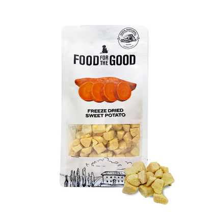 Food For The Good Freeze Dried Orange Sweet Potato Treats for Cats and Dogs 100g