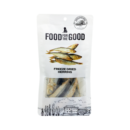 Food For The Good Freeze Dried Herring Treats for Cats and Dogs 50g