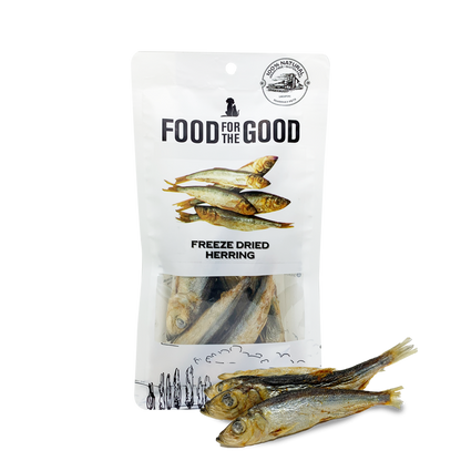 Food For The Good Freeze Dried Herring Treats for Cats and Dogs 50g