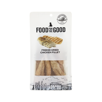 Food For The Good Freeze Dried Chicken Fillet Treats for Cats and Dogs 100g
