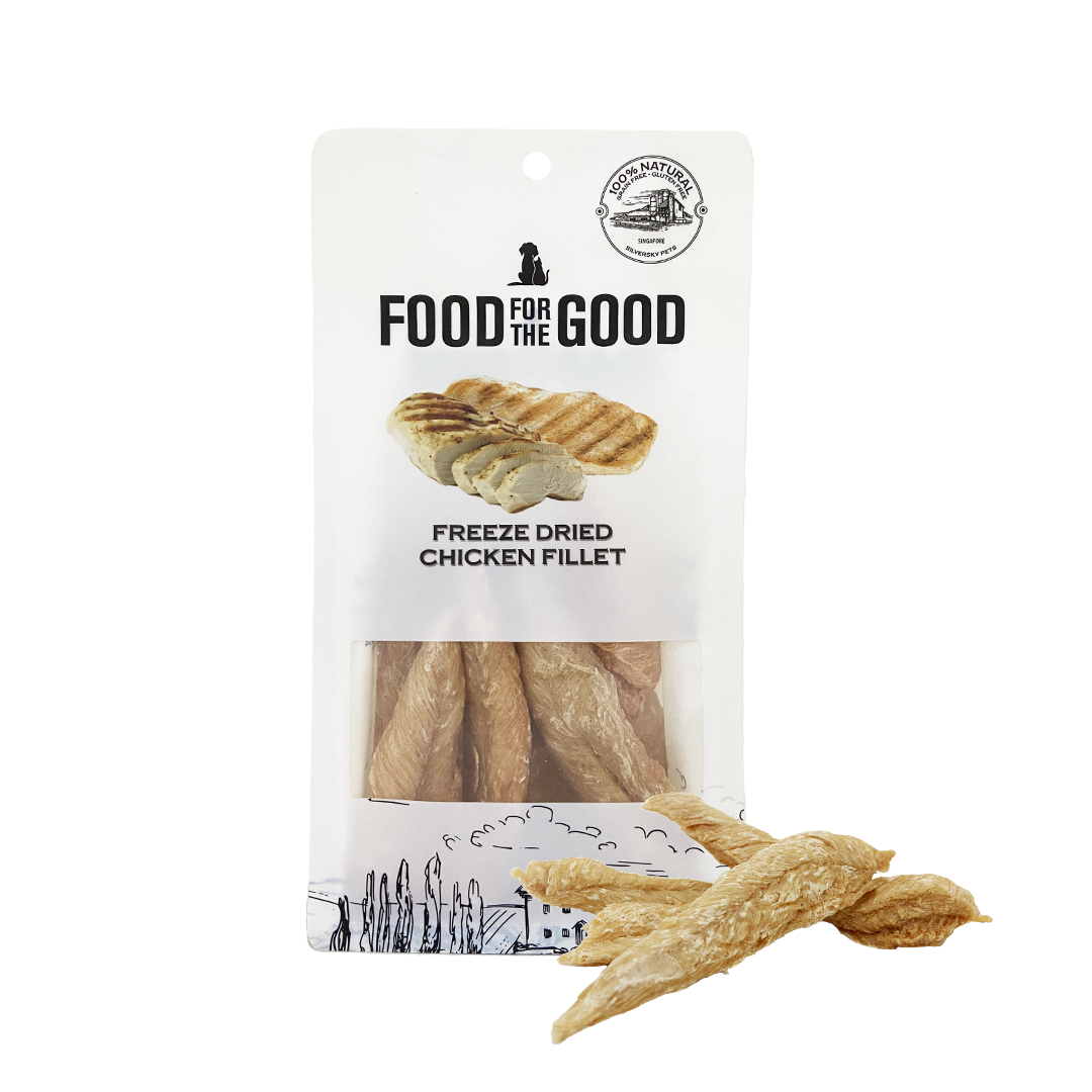Food For The Good Freeze Dried Chicken Fillet Treats for Cats and Dogs 100g