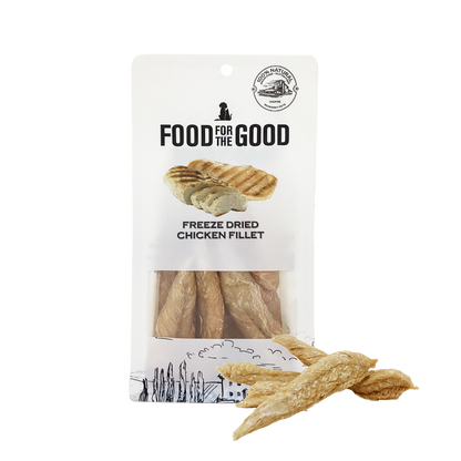 Food For The Good Freeze Dried Chicken Fillet Treats for Cats and Dogs 100g