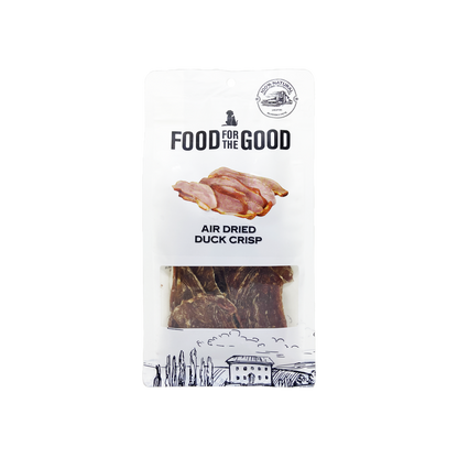 Food For The Good Air Dried Duck Crisp Treats for Cats and Dogs 100g