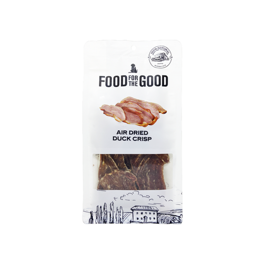 Food For The Good Air Dried Duck Crisp Treats for Cats and Dogs 100g