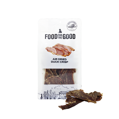 Food For The Good Air Dried Duck Crisp Treats for Cats and Dogs 100g