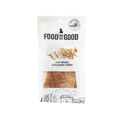 Food For The Good Air Dried Chicken Crisp Treats for Cats and Dogs 100g