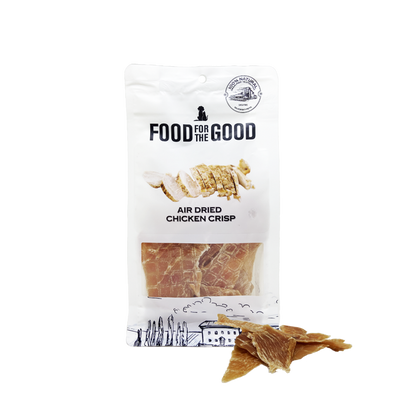 Food For The Good Air Dried Chicken Crisp Treats for Cats and Dogs 100g