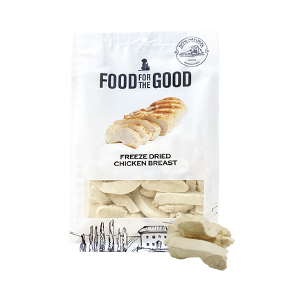 Food For The Good Freeze Dried Chicken Breast Treats for Cats and Dogs 250g