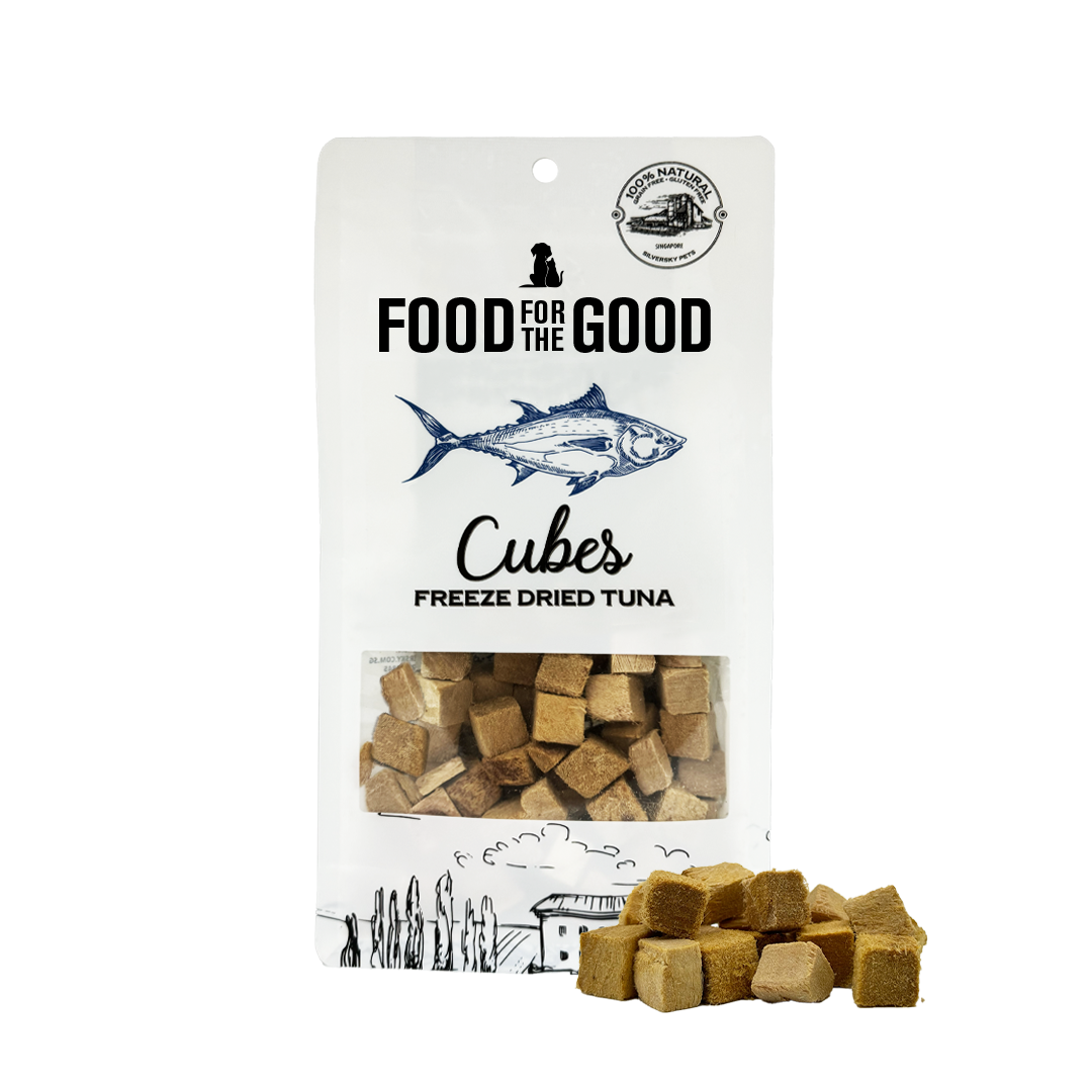 Food For The Good Freeze Dried Tuna Cubes Treats for Cats & Dogs 70g