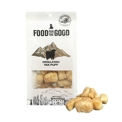 Food For The Good Himalayan Yak Puff Grain Free Dog Treats 65g