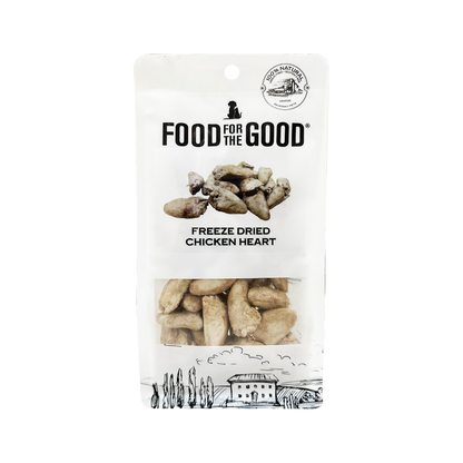 Food For The Good Freeze Dried Chicken Heart Treats for Cats and Dogs 70g