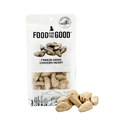 Food For The Good Freeze Dried Chicken Heart Treats for Cats and Dogs 70g