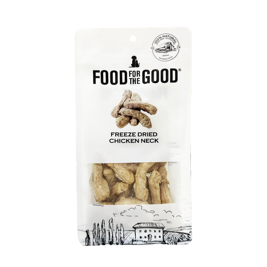 Food For The Good Freeze Dried Chicken Neck Treats for Cats and Dogs 70g