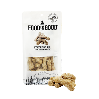 Food For The Good Freeze Dried Chicken Neck Treats for Cats and Dogs 70g