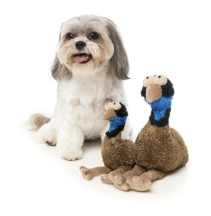FuzzYard OZ The Emu Plush Dog Toy with Squeaker (small)