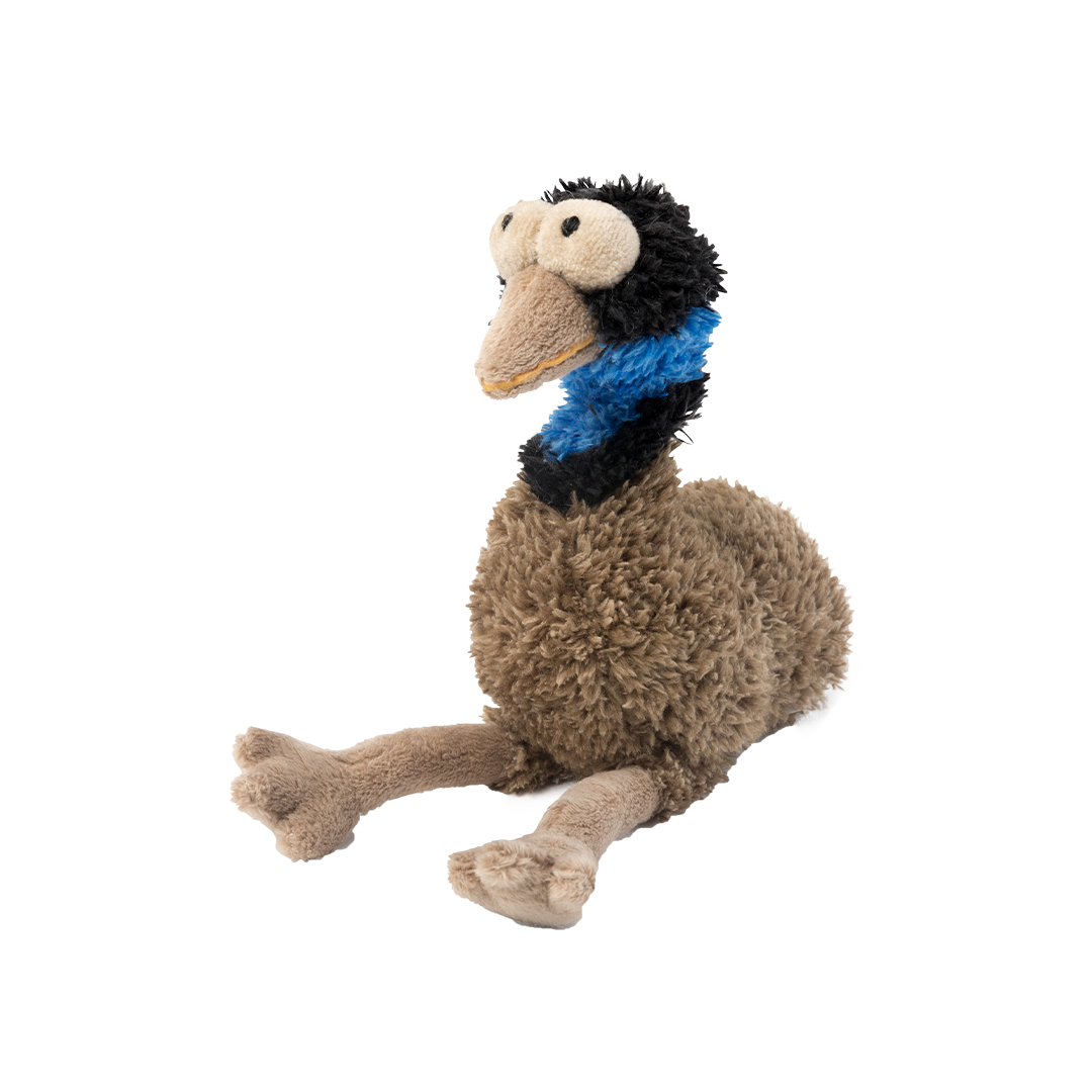 FuzzYard OZ The Emu Plush Dog Toy with Squeaker (small)