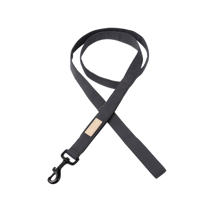 FuzzYard Life Dog Leash Soft Cotton Lead with 360 Degree Rotating Clasp - Slate Grey
