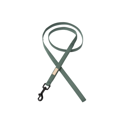 FuzzYard Life Dog Leash Soft Cotton Lead with 360 Degree Rotating Clasp - Myrtle Green