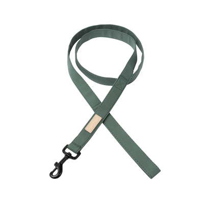 FuzzYard Life Dog Leash Soft Cotton Lead with 360 Degree Rotating Clasp - Myrtle Green