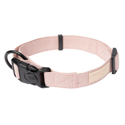 FuzzYard Life Dog Collar Soft Cotton Adjustable Collar for Dogs - Soft Blush