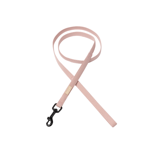FuzzYard Life Dog Leash Soft Cotton Lead with 360 Degree Rotating Clasp - Soft Blush