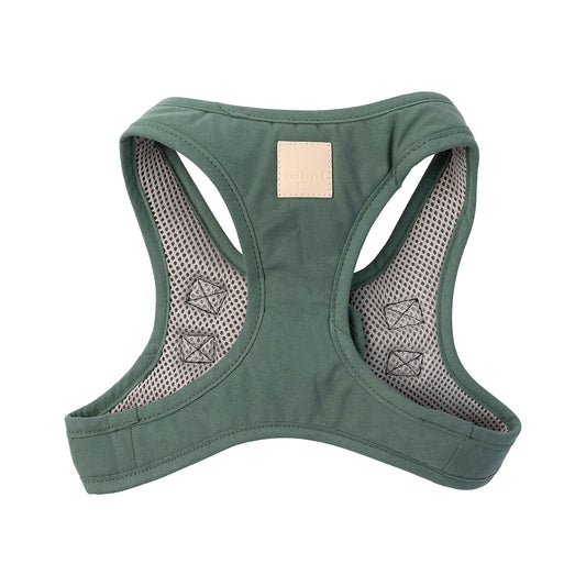 FuzzYard Life Step In Dog Harness Soft Cotton Padded Harness for Dogs - Myrtle Green