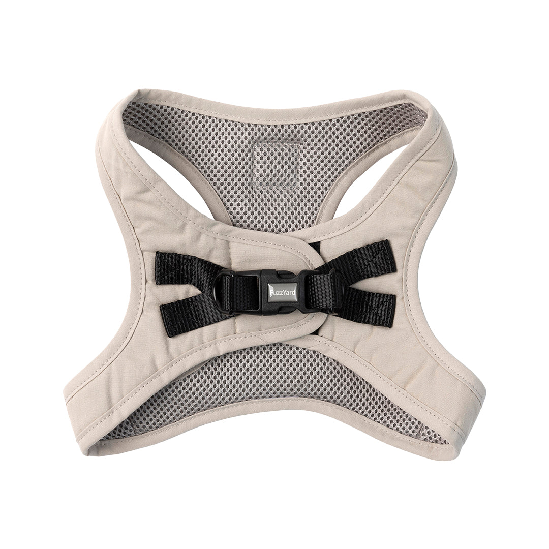 FuzzYard Life Step In Dog Harness Soft Cotton Padded Harness for Dogs - Sandstone