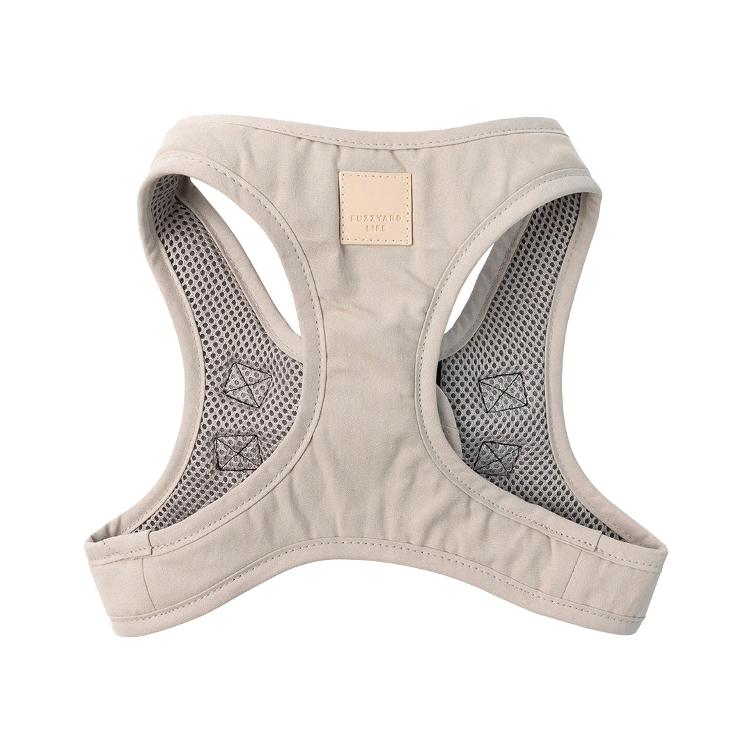FuzzYard Life Step In Dog Harness Soft Cotton Padded Harness for Dogs - Sandstone
