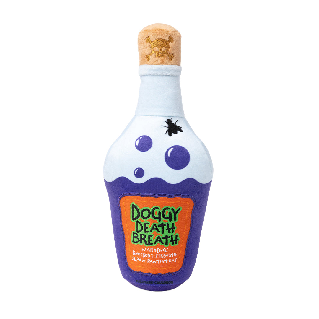 FuzzYard Halloween Doggy Death Breath Potion Plush Dog Toy with Squeaker