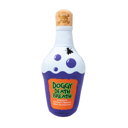 FuzzYard Halloween Doggy Death Breath Potion Plush Dog Toy with Squeaker