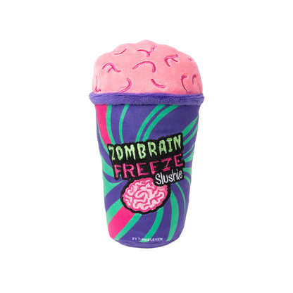 FuzzYard Halloween Zombrain Freeze Slushie Plush Dog Toy with Squeaker
