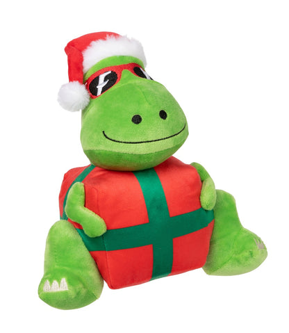 FuzzYard Christmas Wraptor Plush Dog Toy Small