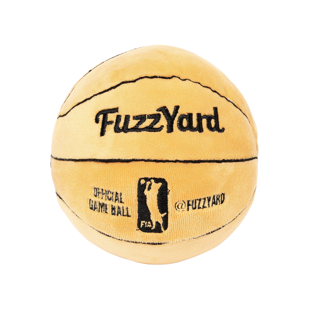 FuzzYard Basketball Plush Dog Toy with squeakers