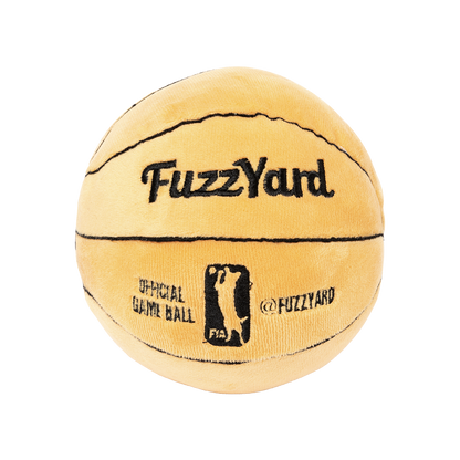 FuzzYard Basketball Plush Dog Toy with squeakers