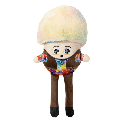 FuzzYard Fun Guys Plush Dog Toy with Spikey Ball Squeaker & Crinkle Paper-Mushroom Design