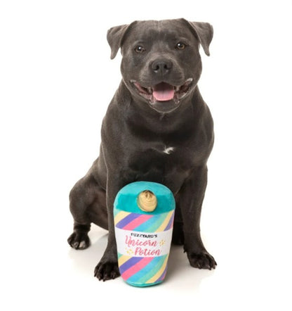 FuzzYard Unicorn Potion Plush Dog Toy with Squeaker