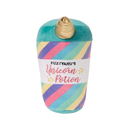 FuzzYard Unicorn Potion Plush Dog Toy with Squeaker