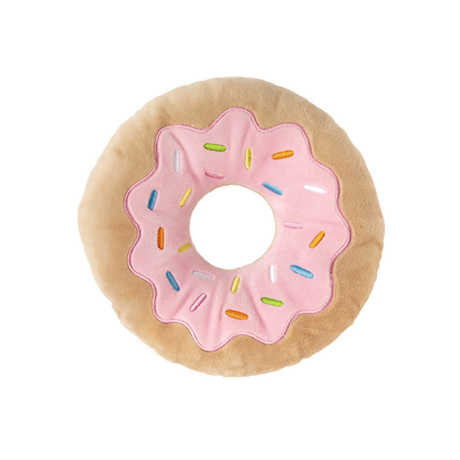 FuzzYard Giant Donut Plush Dog Toy with Squeaker