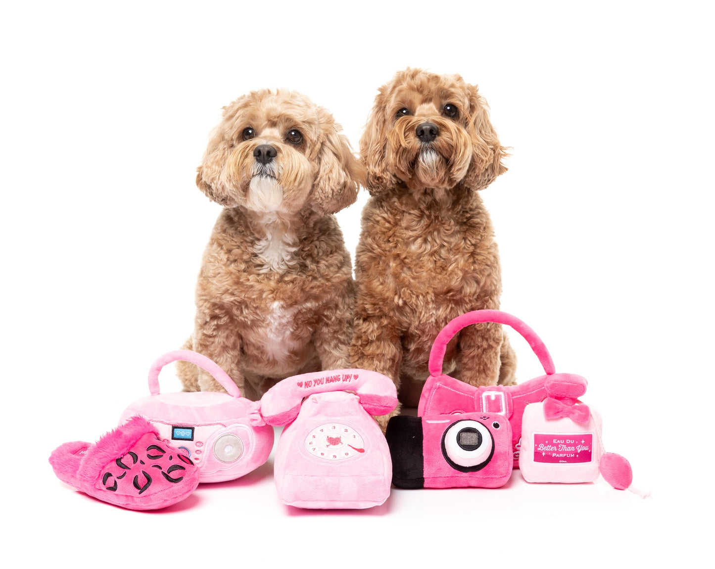 FuzzYard Y2K Slumber Party Plush Dog Toy with Squeaker and Double Layer Design