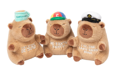 FuzzYard Capybaras Plush Dog Toy with Squeaker and Double Layer Design