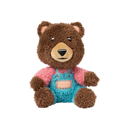 FuzzYard Fuzz Bear Small Plush Dog Toy with squeakers