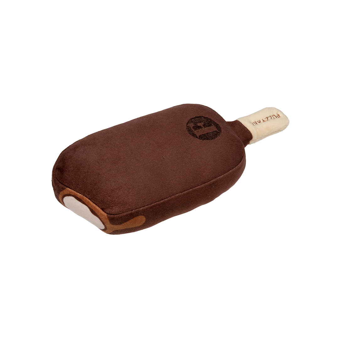 FuzzYard Choc Coated Ice Cream Plush Dog Toy with Squeaker