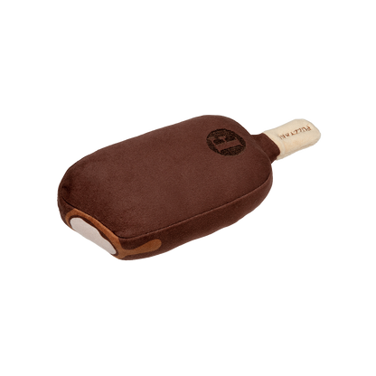 FuzzYard Choc Coated Ice Cream Plush Dog Toy with Squeaker