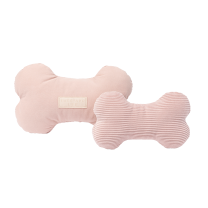 FuzzYard Life Bone Plush Dog Toy Soft Blush