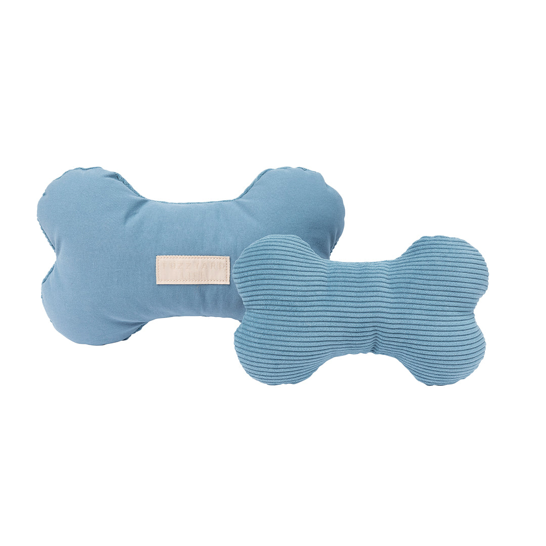 FuzzYard Life Bone Plush Dog Toy French Blue