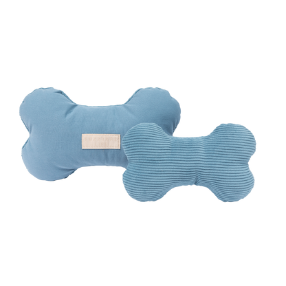 FuzzYard Life Bone Plush Dog Toy French Blue